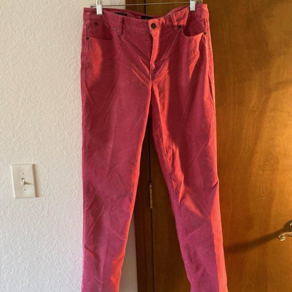 Talbots Flawless Five Pockets, Pink Corduroy Size 8
